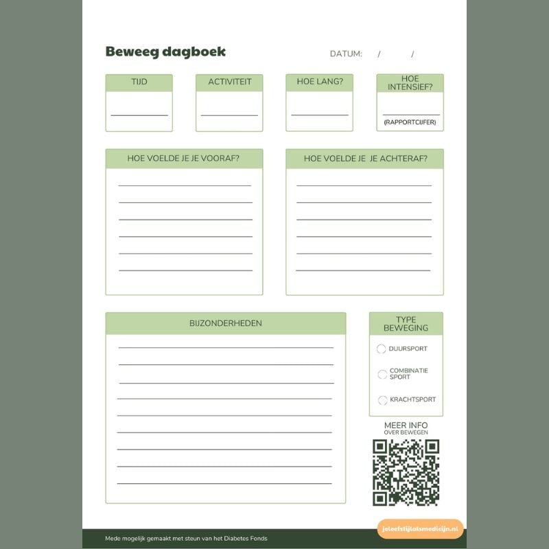 Beweegdagboek (2) Beweegdagboek (2)