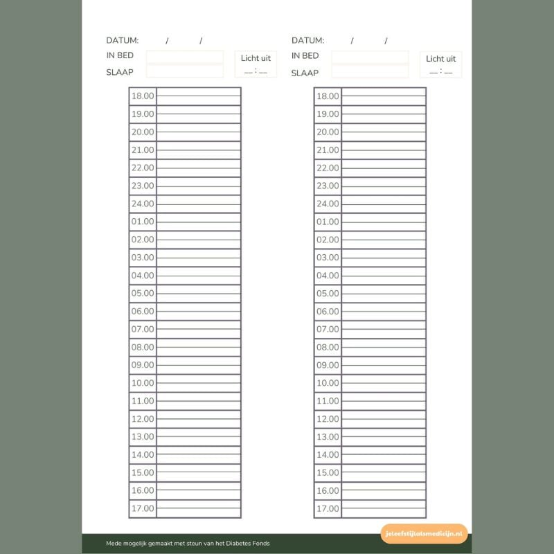 Slaapdagboek (3) Slaapdagboek (3)